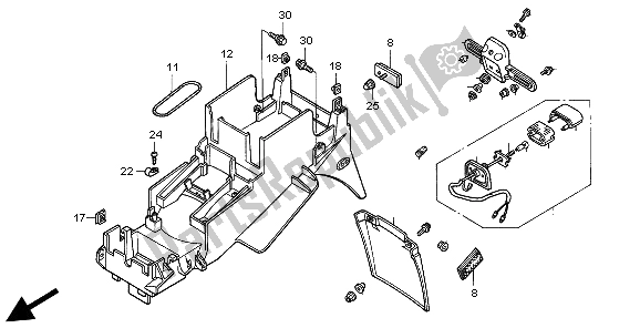 Todas las partes para Guardabarros Trasero de Honda CBR 900 RR 1999