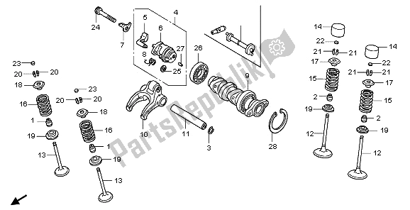 Wszystkie części do Wa? Ek Rozrz? Du I Zawór Honda CRF 450X 2006