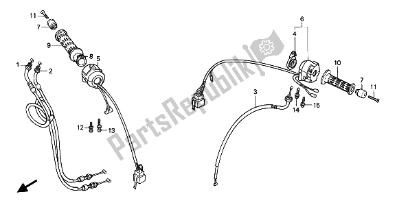 Wszystkie części do Prze?? Cznik I Kabel Honda CBR 1000F 1991