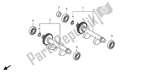 Wszystkie części do Stabilizator Honda FJS 400D 2010