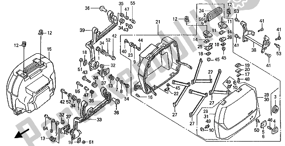 Todas as partes de Alforje do Honda ST 1100 1991