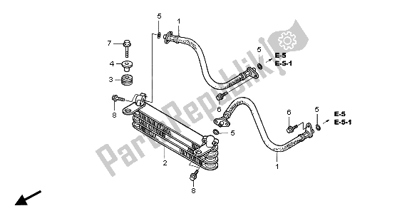 Tutte le parti per il Radiatore Dell'olio del Honda TRX 250 EX Sportrax 2007