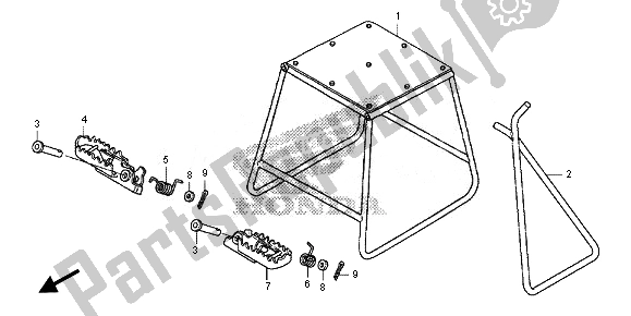 Tutte le parti per il Stand & Step del Honda CRF 150R SW 2014