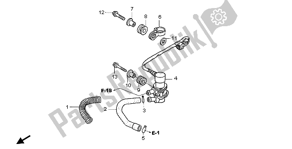 Wszystkie części do Zawór Elektromagnetyczny Honda SH 150S 2007