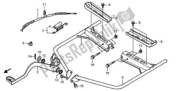 Todas las partes para Paso de Honda TRX 450 FE Fourtrax Foreman ES 2003