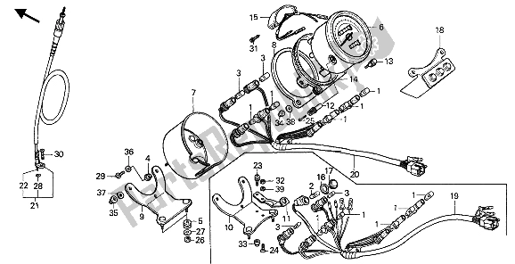 Wszystkie części do Metr Honda VT 1100C 1988