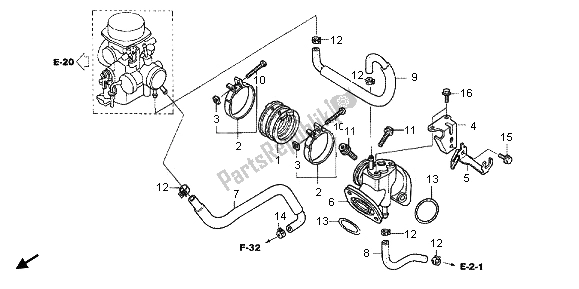 Wszystkie części do Kolektor Dolotowy Honda VT 750C 2006