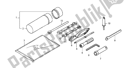 Tutte le parti per il Utensili del Honda TRX 500 FE Foretrax Foreman ES 2012