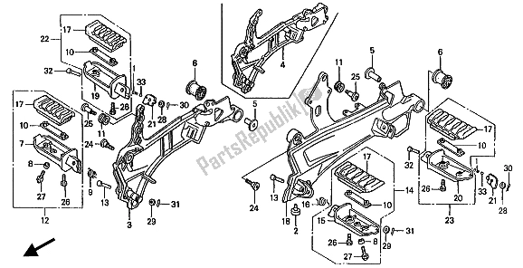 Tutte le parti per il Passo del Honda ST 1100 1994