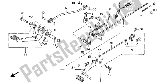 Todas las partes para Pedal de Honda VF 750C 1995