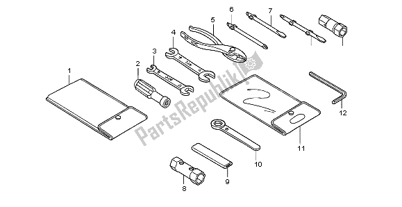 Tutte le parti per il Utensili del Honda CBR 125 RS 2006