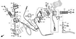 Manejar palanca e interruptor y cable