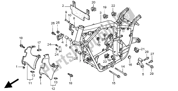 Todas las partes para Cuerpo Del Marco de Honda VT 750C2 1997