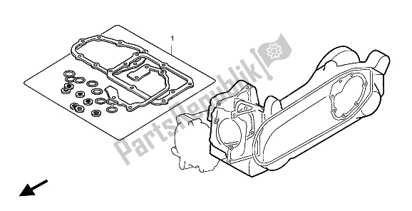 All parts for the Eop-2 Gasket Kit B of the Honda PES 150R 2009