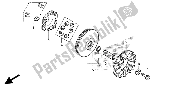 Todas las partes para Cara De La Unidad de Honda SH 300 RA 2013