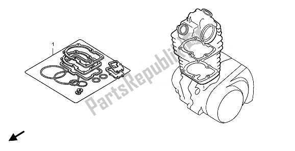 All parts for the Eop-1 Gasket Kit A of the Honda TRX 420 FA Fourtrax Rancher AT 2010