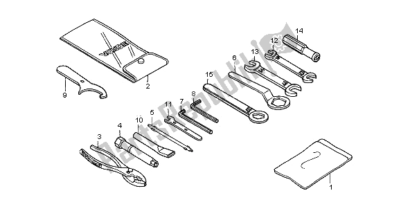 All parts for the Tool of the Honda CB 1300F 2003