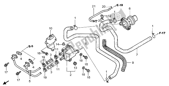 Tutte le parti per il Valvola Di Aspirazione Dell'aria del Honda FMX 650 2007