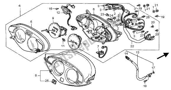 Todas las partes para Metro (kmh) de Honda NT 650V 2001