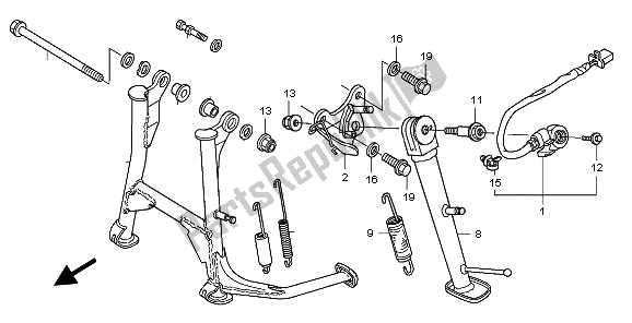 Wszystkie części do Stoisko Honda CBF 600S 2010