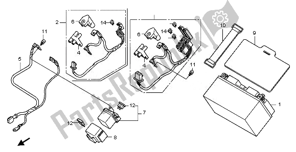 Tutte le parti per il Batteria del Honda CB 600F Hornet 2011