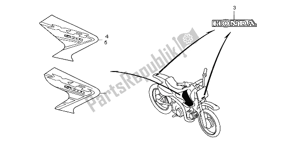 All parts for the Mark of the Honda XR 50R 2003