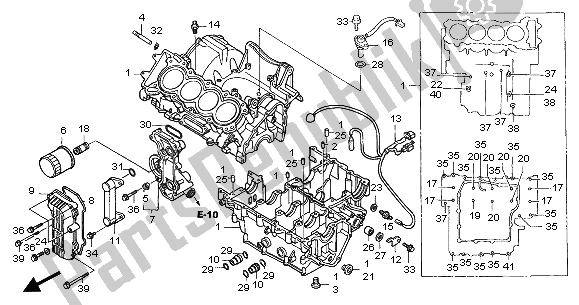 Tutte le parti per il Carter del Honda CBF 600S 2005