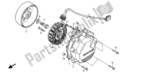 Wszystkie części do Generator Honda RVF 750R 1995