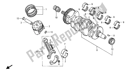 Tutte le parti per il Albero Motore E Pistone del Honda CBR 600F 1996