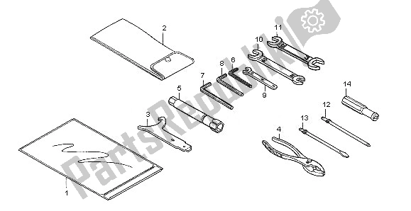 Tutte le parti per il Utensili del Honda VT 750C 2005