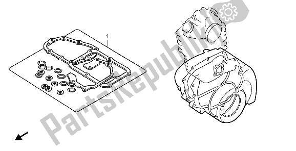 All parts for the Eop-2 Gasket Kit B of the Honda FMX 650 2007