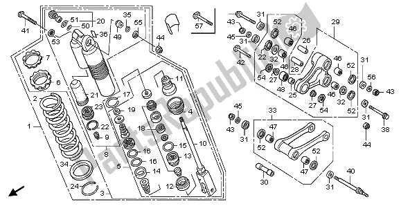 Todas las partes para Cojín Trasero de Honda CRF 250X 2011