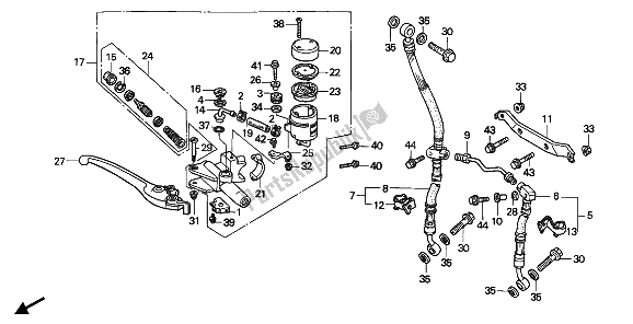 Todas las partes para Fr. Cilindro Maestro Del Freno de Honda CBR 900 RR 1993