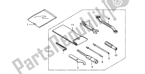 All parts for the Tools of the Honda FJS 400A 2011