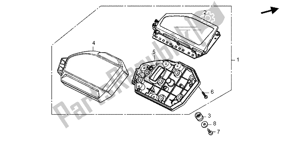 Todas las partes para Metro (kmh) de Honda CBR 1000 RA 2013