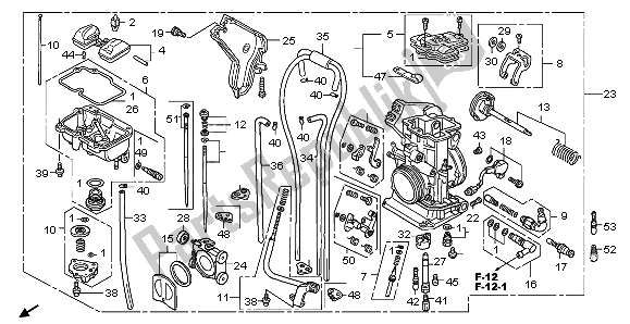 Tutte le parti per il Carburatore del Honda CRF 450R 2007