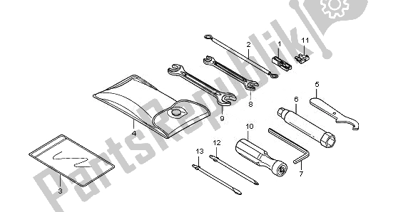 All parts for the Tools of the Honda FES 125A 2011