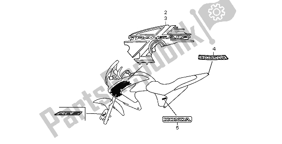 Tutte le parti per il Marchio del Honda XL 700V Transalp 2009