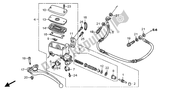 Toutes les pièces pour le Maître-cylindre D'embrayage du Honda GL 1800A 2001