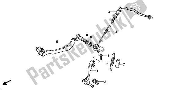 All parts for the Pedal of the Honda XRV 750 Africa Twin 1992