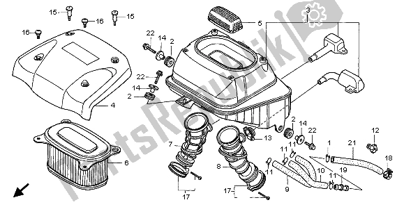 Todas las partes para Filtro De Aire de Honda XRV 750 Africa Twin 1998