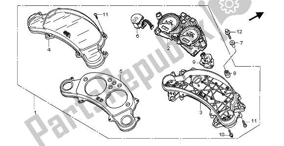 Todas las partes para Metro (mph) de Honda CBF 1000 2006