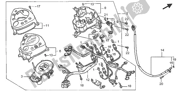 Toutes les pièces pour le Mètre du Honda NES 150 2005