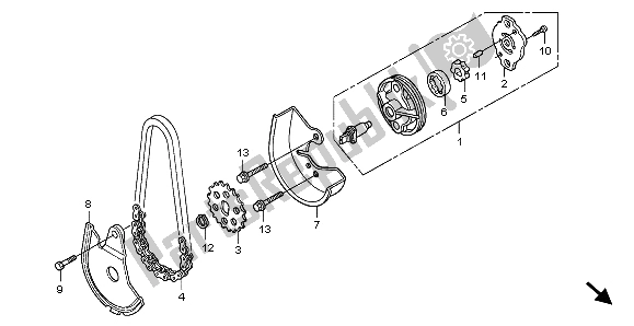 Tutte le parti per il Pompa Dell'olio del Honda FES 150A 2007