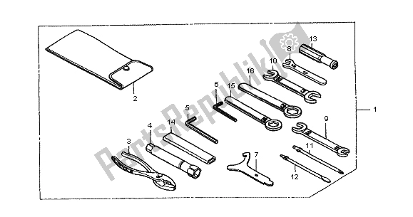 Wszystkie części do Przybory Honda VT 750 DC 2001