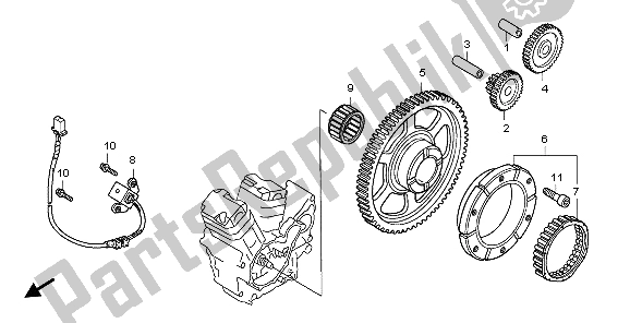 Tutte le parti per il Frizione Di Partenza del Honda VT 750C2 2007