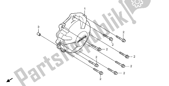 Tutte le parti per il Coperchio Del Generatore del Honda CBR 600 RR 2006