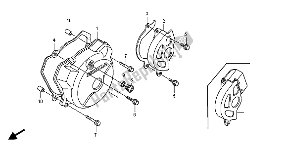 Todas las partes para Cubierta Izquierda Del Cárter de Honda XR 650R 2004