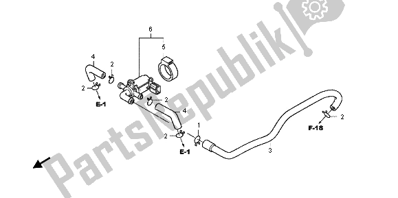 Wszystkie części do Zawór Steruj? Cy Wtryskiem Powietrza Honda CB 600 FA Hornet 2012