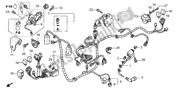 Todas las partes para Arnés De Cables de Honda PES 125 2012